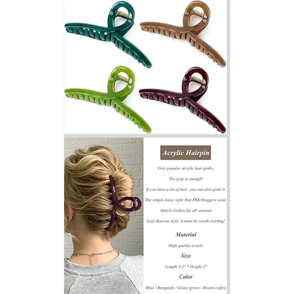 Big Hair Claw Large Butterfly Hair Clip 5